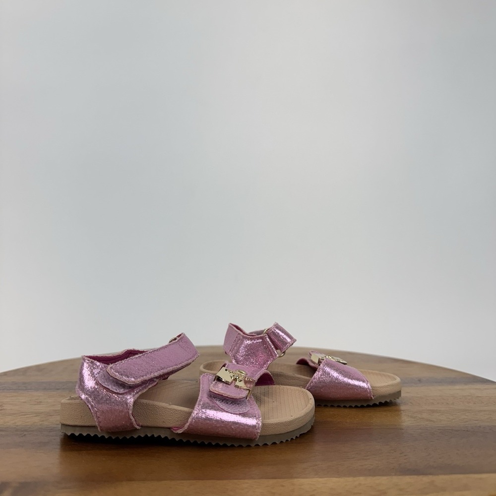 New Little Kids Girls Dr Scholls Original Toddler Pink Metallic Sandals Size 6 C